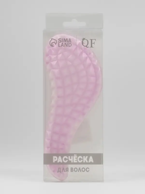 Расчёска массажная, 7.5&times;18.5(&plusmn;1) см, PVC коробка, МИКС