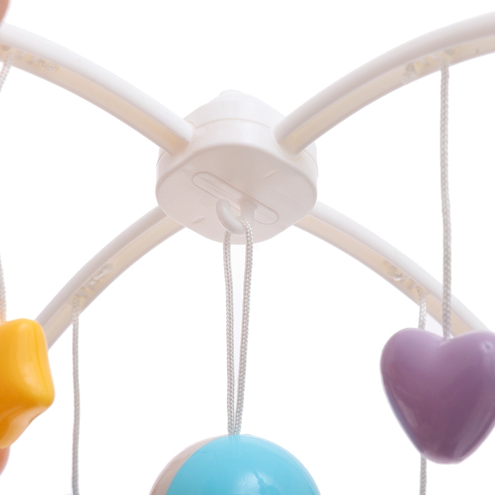 Мобиль музыкальный «Песенки совушки», на батарейках, цвет розовый Мобиль музыкальный «Песенки совушки», на батарейках, цвет розовый