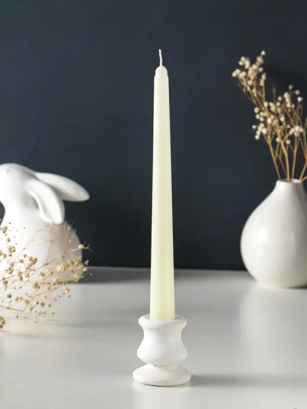 Набор: свечи ароматические конические 2.2&times;24 см, 4 шт., 50 г, 8 ч, лилия