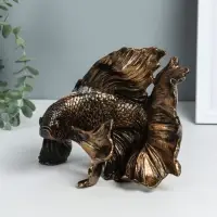 Фигура "Рыбка золотая" 20,5х16х14 см