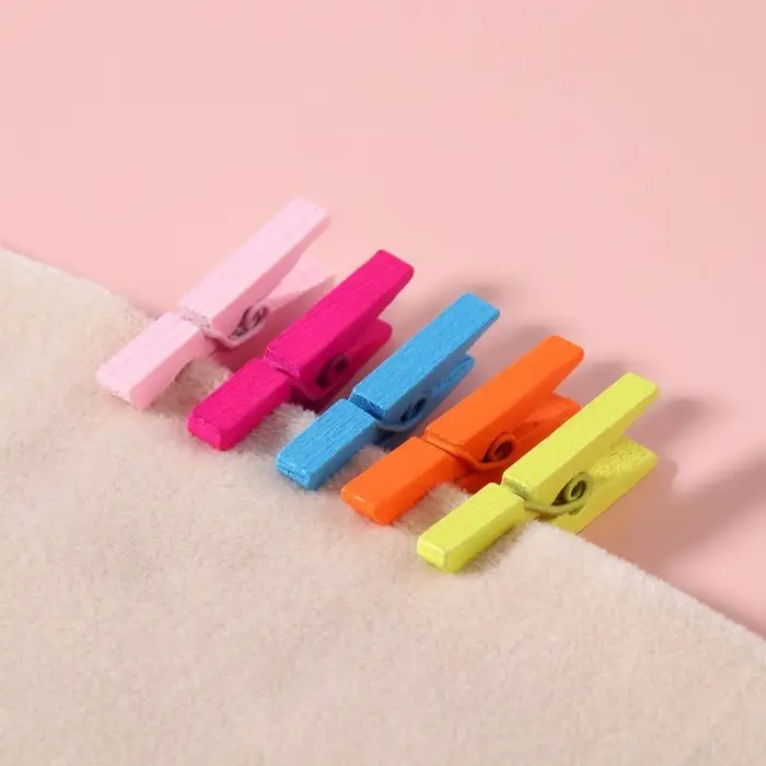 Прищепки для шитья, 3×0.5×0.3 см, 10 шт., разноцветные Прищепки для шитья, 3×0.5×0.3 см, 10 шт., разноцветные