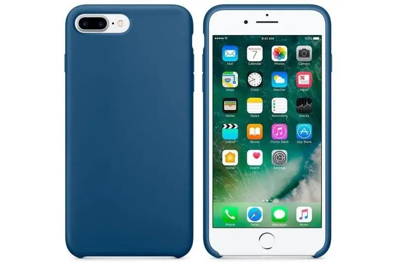 Чехол Iph 8 Plus Silicon Case 100% ORG Ocean Blue Чехол Iph 8 Plus Silicon Case 100% ORG Ocean Blue