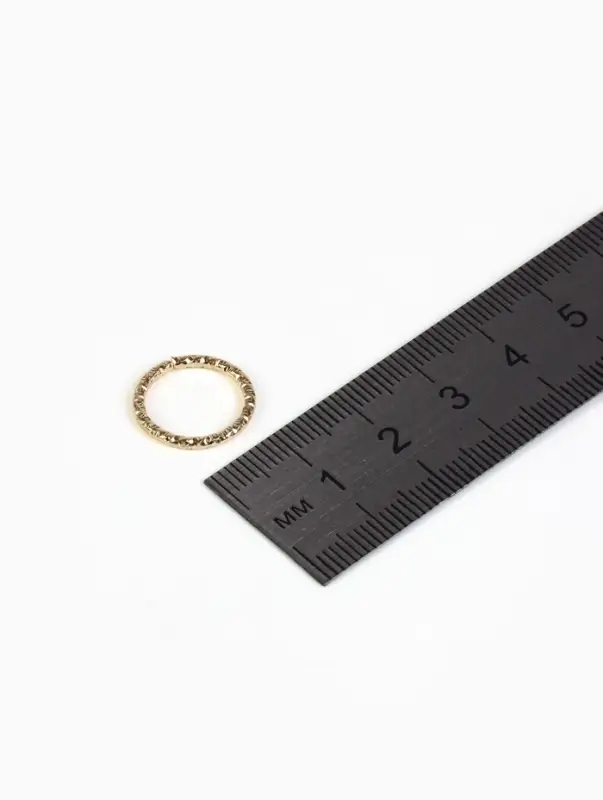 Кольцо соединительное разъёмное, 1.5&times;1.5 см, набор 100 шт. цвет золото