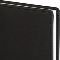 Ежедневник недатированный А5+, 136л, VELVET черный  3-115/04