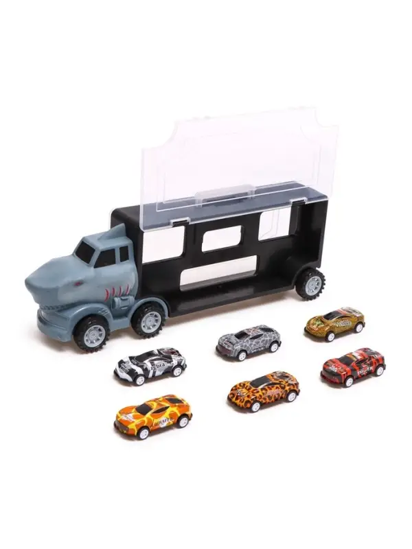 Грузовик &laquo;Акула. Перевозчик&raquo;, с машинками 6 шт.