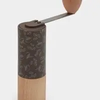 Кофемолка механическая Доляна &laquo;Робуста&raquo;, 21&times;5.5 см, пластик, светлое дерево