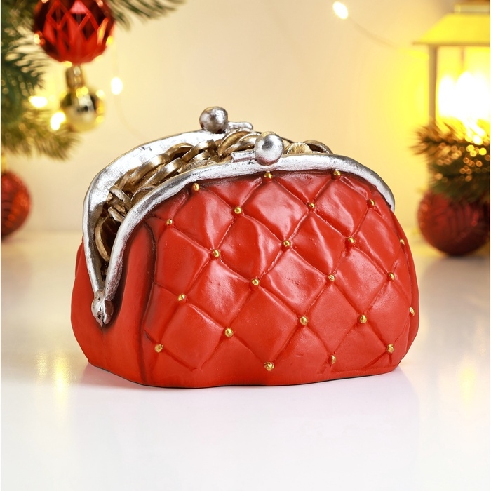 Копилка  Копилка "Кошелек со змейкой и подковой" цветная