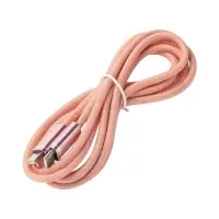 Кабель Type-C-Type-C, 3 А, 1.8 м, TPE, розовый