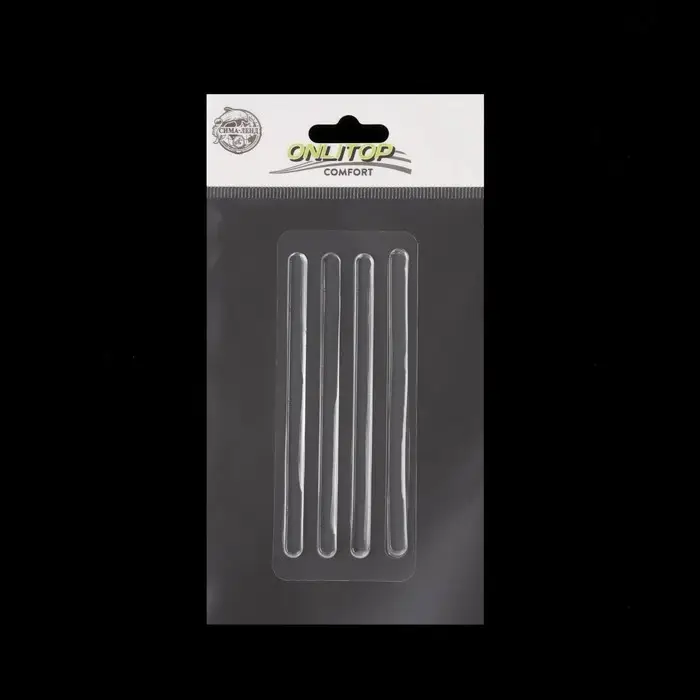 Полоски под ремешки, на клеевой основе, набор - 4 шт., силиконовые, 9.5×0.7 см., прозрачные Полоски под ремешки, на клеевой основе, набор - 4 шт., силиконовые, 9.5×0.7 см., прозрачные