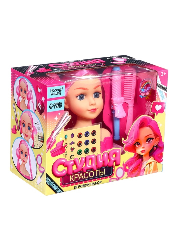 HAPPY VALLEY Игровой набор кукла-манекен "Студия красоты" с аксессуарами, модница