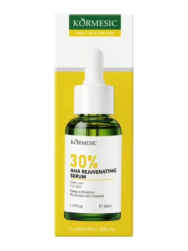 Омолаживающая сыворотка KORMESIC 30% с AHA кислотами, 30 мл