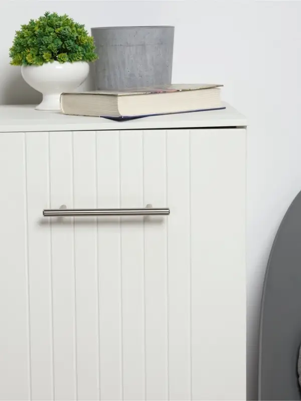 Ручка рейлинг ТУНДРА BISTRO, d=12 мм, м/о 128 мм, цвет хром