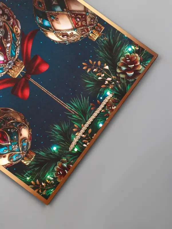 Пакет подарочный новогодний ламинированный, «Ёлка» , 26×12×32 см