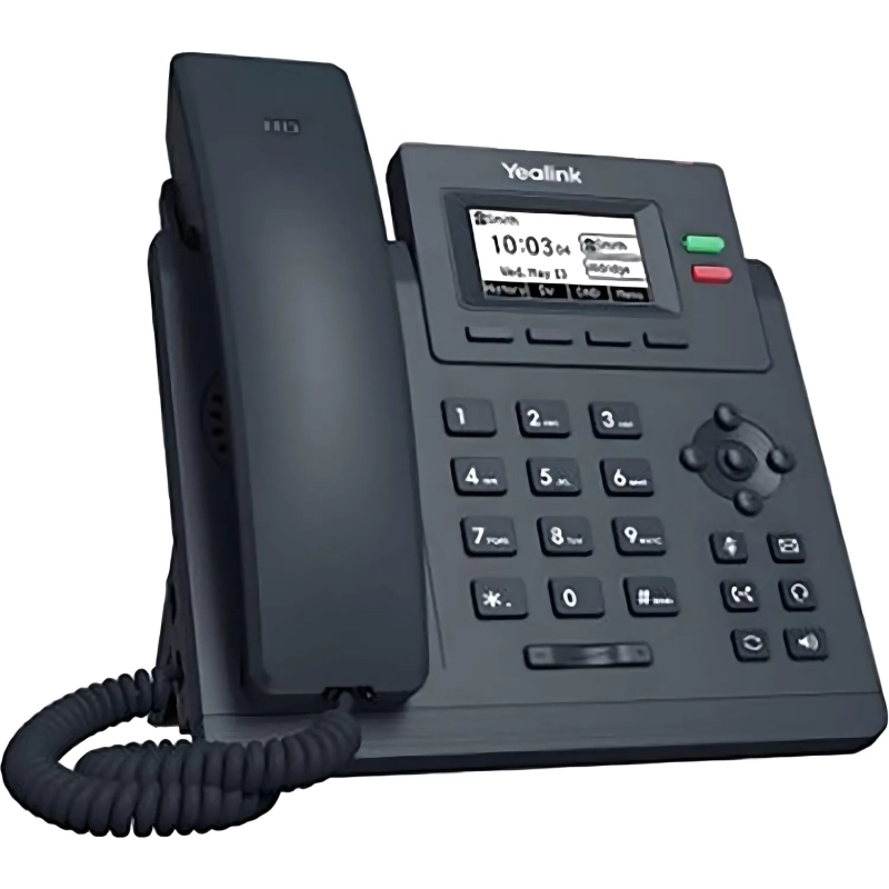 IP-телефон Yealink SIP-T31P, 2 аккаунта, PoE, без БП
