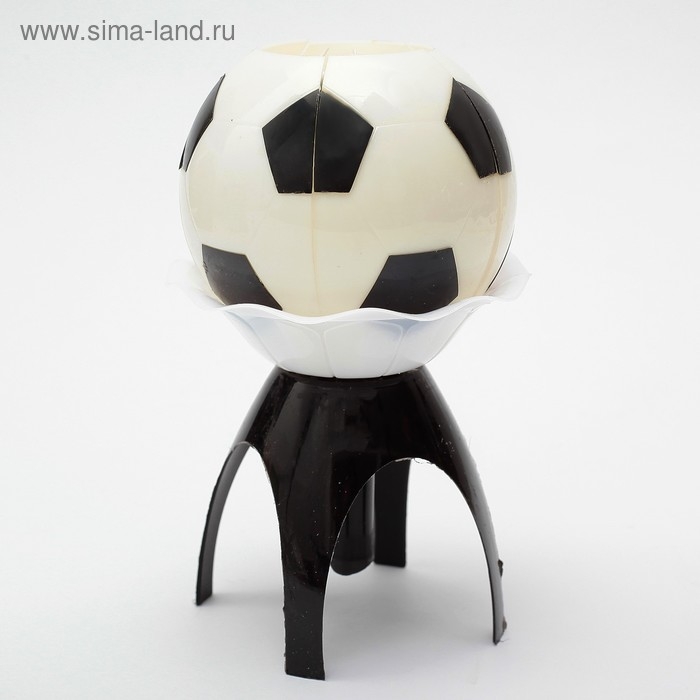 Свеча для торта музыкальная  Свеча для торта музыкальная "Мяч", бело- чёрная