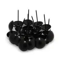 Гвозди ТУНДРА, декоративные, обивочные, 25&times;39 мм, черный, 100 шт.