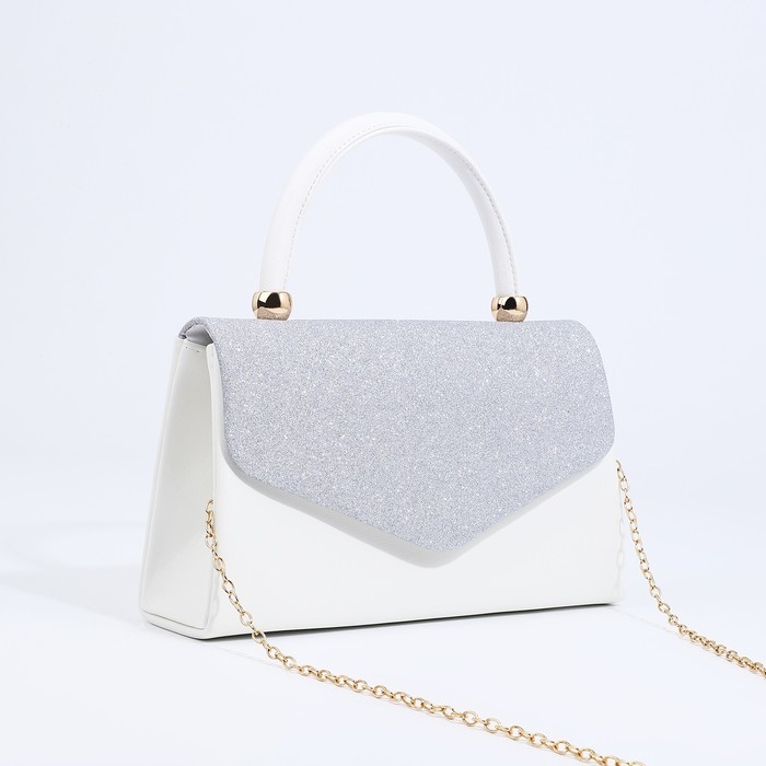 Сумка-клатч на магните, цвет серебряный Сумка-клатч на магните, цвет серебряный