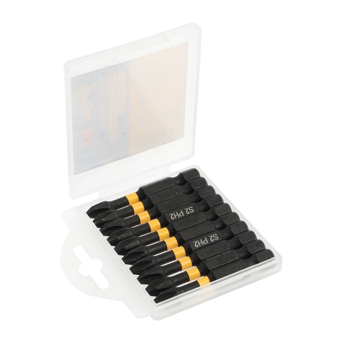 Бита ТУНДРА ПРОФИ, Torsion, сталь S2, PH2 х 50 мм, пластиковый кейс по 10 шт. Бита ТУНДРА ПРОФИ, Torsion, сталь S2, PH2 х 50 мм, пластиковый кейс по 10 шт.