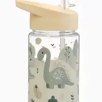 Поильник детский с трубочкой «Дино», 350мл., цвет бежевый Крошка Я Поильник детский с трубочкой «Дино», 350мл., цвет бежевый Крошка Я