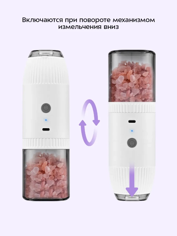 Набор автоматических мельниц для соли и перца КТ-6489 Набор автоматических мельниц для соли и перца КТ-6489