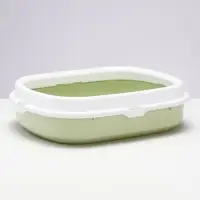 Туалет с бортом 40×34×11 см, зелёный Туалет с бортом 40×34×11 см, зелёный