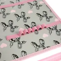 Папка для труда А4 Bubble heart, молния вокруг/откидная планка