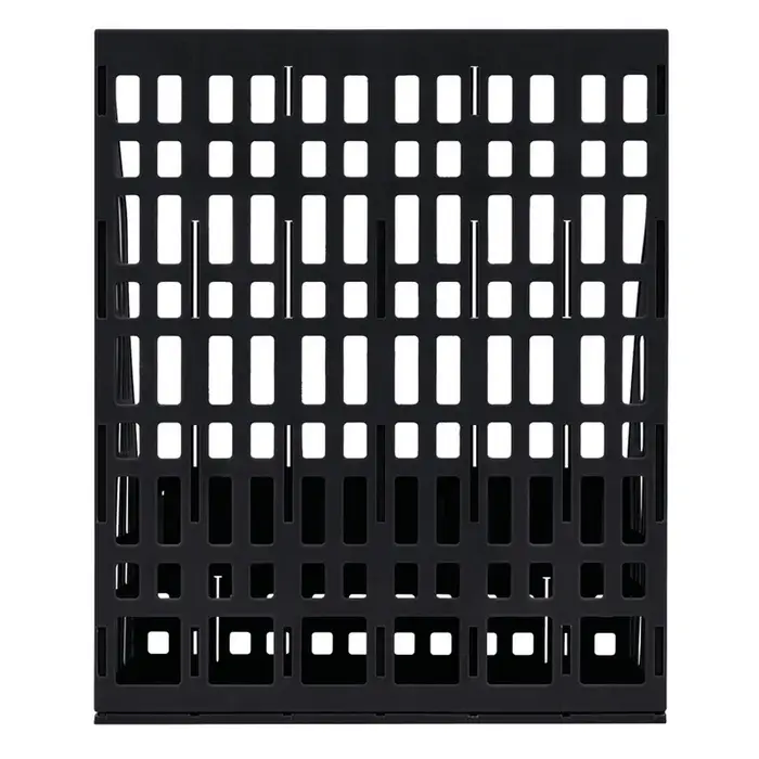 Лоток для бумаг &laquo;Стамм&raquo;, А4, сборный, вертикальный, 2 отделения, чёрный