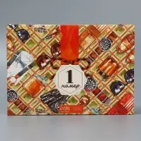 Коробка подарочная складная конверт, упаковка, &laquo;Джентельмен&raquo;, 31&times;22&times;5 см