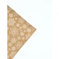 Бумага в тубусе крафтовая в рулоне &laquo;Снежинки&raquo;, 0.68 &times; 7 м