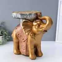 Фигура-подставка "Слон" бронза, 35х40х25 см