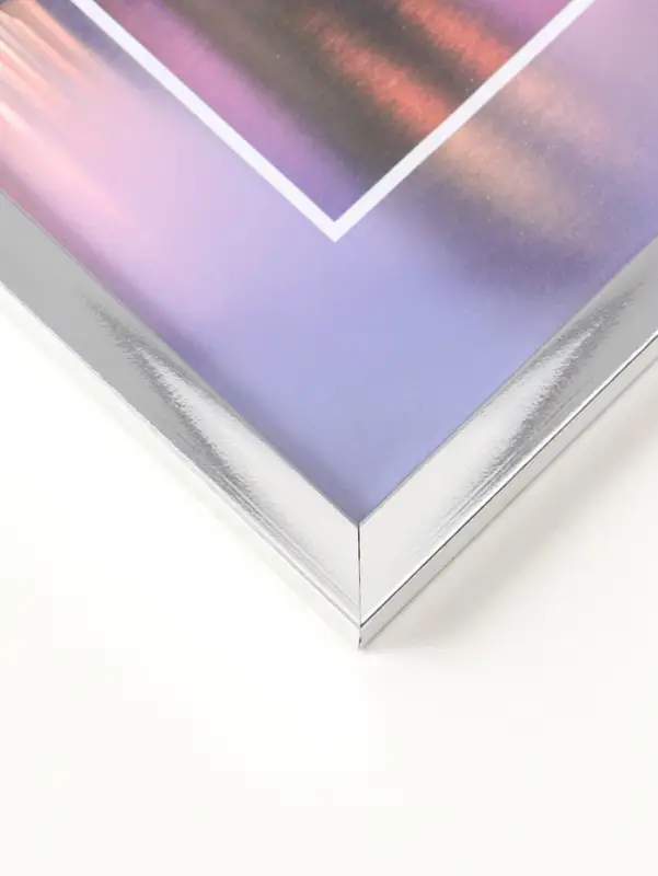 Фоторамка для фото " Lumo" 30х40 см,  набор 3 шт, (пластиковый экран), серебро