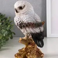 Фигура "Сова на коряге" с глиттером, 22х14 см, Фигура "Сова на коряге" с глиттером, 22х14 см,