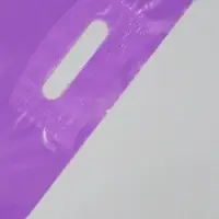 Пакет полиэтиленовый с вырубной ручкой, фиолетовый 40-50 См, 60 мкм