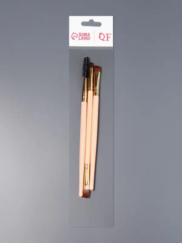 Набор кистей для макияжа PASTEL BLUSH, 3 шт., розовый