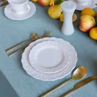 Тарелка глубокая Garden rose, d=24 см, 630 мл, фарфор, белая