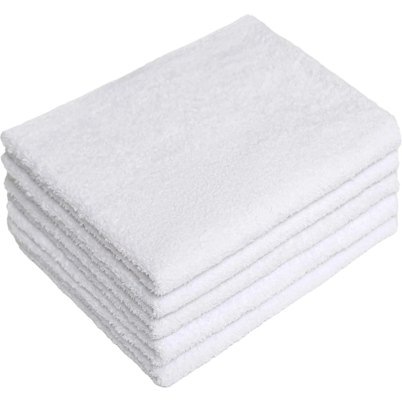 Набор полотенец махровых без бордюр 440 г/м2, 50х90 белый, 5шт