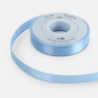 Лента атласная TEIRA, двухсторонняя, 15 мм, 25&plusmn;1 м, светло-голубая №332