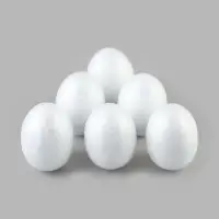 Яйцо из пенопласта, размер 5.5&times;3.5 см, 6 шт.
