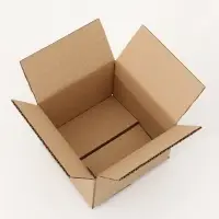 Коробка складная, бурая, для упаковки, хранения и переезда, 16&times;16&times;10.5 см