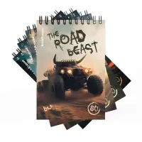 Блокнот А6 ErichKrause Road Beast, 80 листов в клетку, МИКС