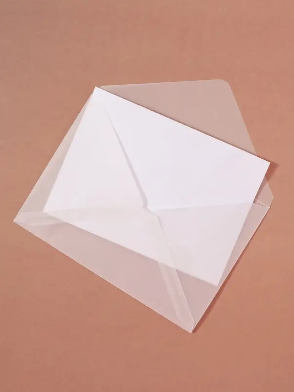 Набор 50 штук конвертов из кальки прозрачные, 11.5&times;16.5 см, плотность 113 г/м&sup2;