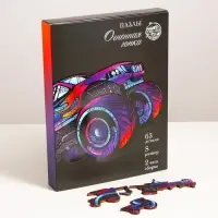 Пазл деревянный фигурный Puzzle &laquo;Огненная гонка&raquo;, 63 элементов