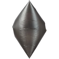 Мешки для мусора ПНД 60л 12мкм 20шт/рул черные 58x68см&nbsp;Luscan с завязками