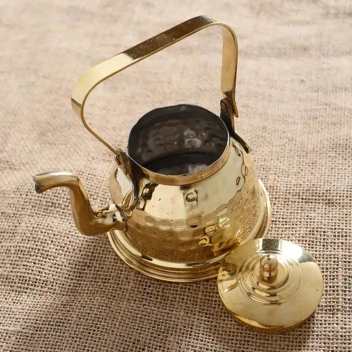 Чайник Чайник "Сказка" латунь, никель 12х10х14,5 см