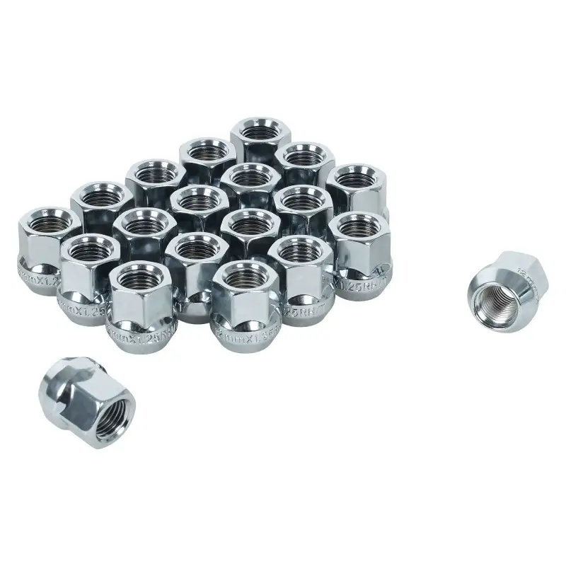 Гайка колесная M12x1,25x21, конус, ключ 17, открытая, хром для а/м Daewoo/Chevrolet