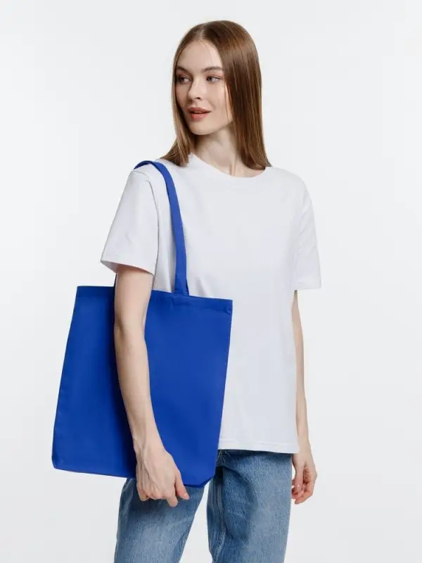 Холщовая сумка Strong 210, синяя Холщовая сумка Strong 210, синяя