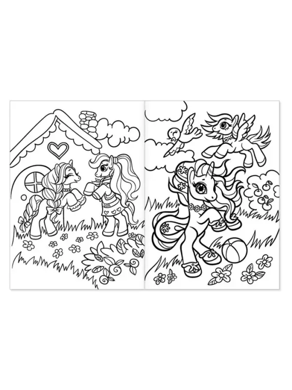 Раскраска для девочек &laquo;Мир единорогов&raquo;, А4