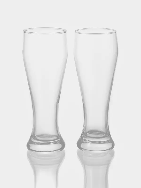 Набор пивных бокалов Paşabah&ccedil;e Pub, 665 мл, 2 шт., стекло, прозрачный