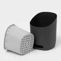 Подставка для столовых приборов IDEA &laquo;ИЗЛИ&raquo;, 25&times;14.5&times;19 см, пластик, графитовая