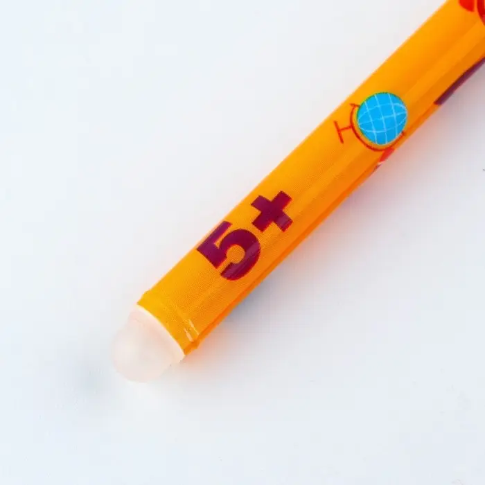 Ручка пиши-стирай, синяя паста, гелевая, 0.5 мм, с колпачком, пластик «Счастливая Ручка шариковая» Ручка пиши-стирай, синяя паста, гелевая, 0.5 мм, с колпачком, пластик «Счастливая Ручка шариковая»